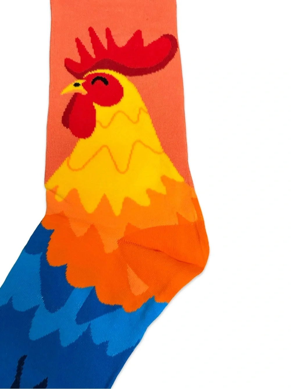 Rooster Colorful Novelty Crew Socks One Size Fits Most